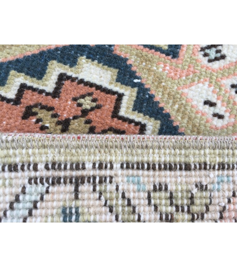 6x9 geometric unique rug, retro rug, woven rug , 6'4 X 9'1 Rug for living room