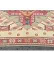 6x7 abstract area rug, beige pink rug, 5'9 X 7'1 bedroom rug, rug, geometric wool rug