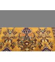 7x11 Soft High Pile Turkish Rug , Yellow Oushak Rug , 7'4 X 11'2 Turkish Rug soft , Wool rug handmade