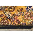 7x11 Soft High Pile Turkish Rug , Yellow Oushak Rug , 7'4 X 11'2 Turkish Rug soft , Wool rug handmade