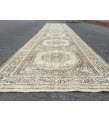 3x14 Woven Turkish Runner, Geometric hallway rug, 2'8 X 13'8 Handmade vintage runner
