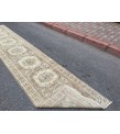 3x14 Woven Turkish Runner, Geometric hallway rug, 2'8 X 13'8 Handmade vintage runner