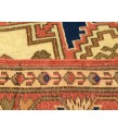 4x6 sheen wool dining room rug, geometric Vintage rug , handmade rug , 3'7 X 6'2 living room rug