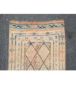 3x12 retro geometric runner, distressed runner, corridor rug , 2'7 X 12'2 kitchen runner