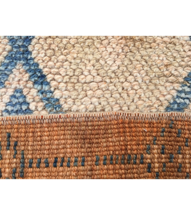 3x12 retro geometric runner, distressed runner, corridor rug , 2'7 X 12'2 kitchen runner