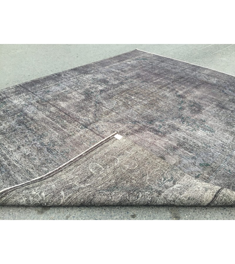 9x12 distressed area rug, Turkish Vintage rug , 9'5 X 11'9 bedroom Rug ,Woven rug