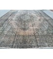 8x11 bed plan rug, living room rug, , retro rug , rustic wool rug , 7'9 X 11'1 Turkish rug