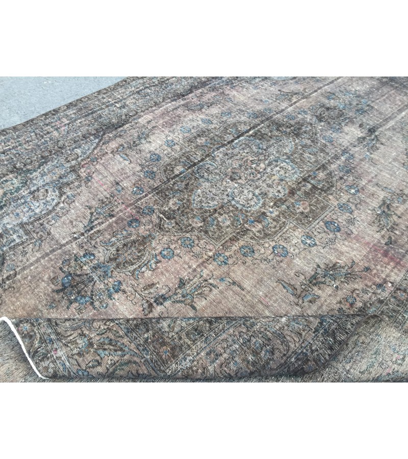 8x11 bed plan rug, living room rug, , retro rug , rustic wool rug , 7'9 X 11'1 Turkish rug