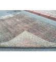 8x11 oversize Turkish rug, red grey area rug, dining room rug, 7'9 X 11' Retro Rug