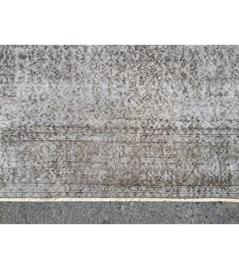 7x10 vintage area rug, woven bed plan rug, 6'8 X 10'1 Turkish living room rug