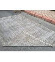 7x10 vintage area rug, woven bed plan rug, 6'8 X 10'1 Turkish living room rug
