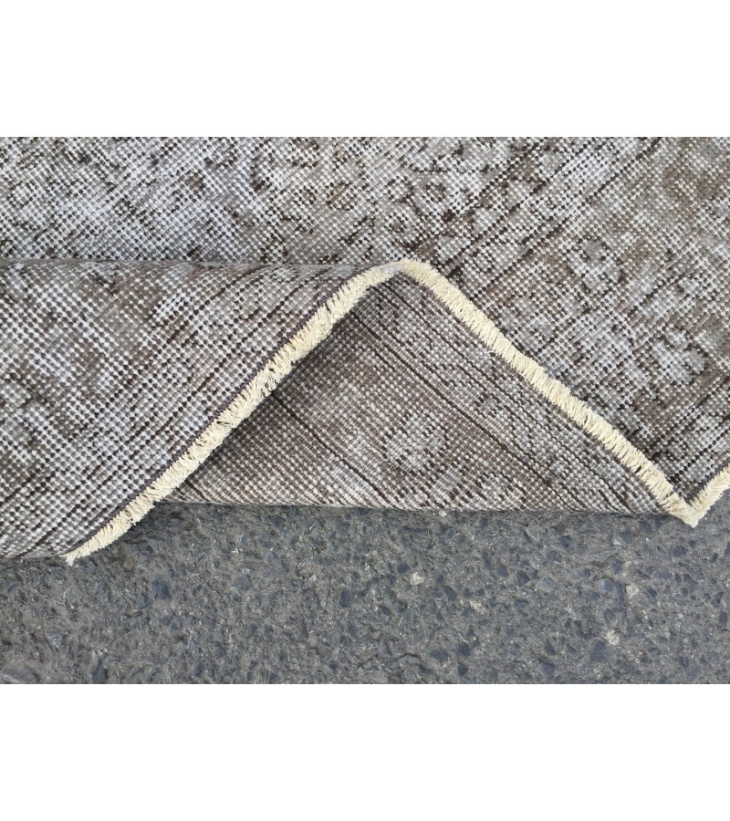 7x10 vintage area rug, woven bed plan rug, 6'8 X 10'1 Turkish living room rug