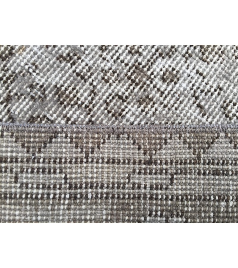 7x10 vintage area rug, woven bed plan rug, 6'8 X 10'1 Turkish living room rug