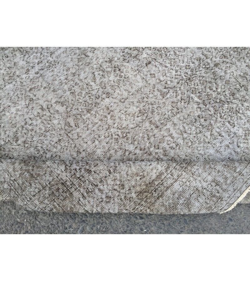 7x10 vintage area rug, woven bed plan rug, 6'8 X 10'1 Turkish living room rug