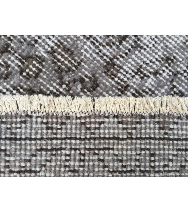 7x10 vintage area rug, woven bed plan rug, 6'8 X 10'1 Turkish living room rug