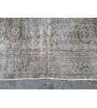 6x10 faded Turkish rug, distressed rug for living room, 6'2 X 9'8 area rug