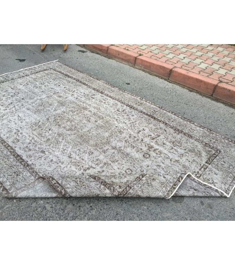 6x10 retro bed plan rug, boho rug, 5'11 X 10' rug for living room