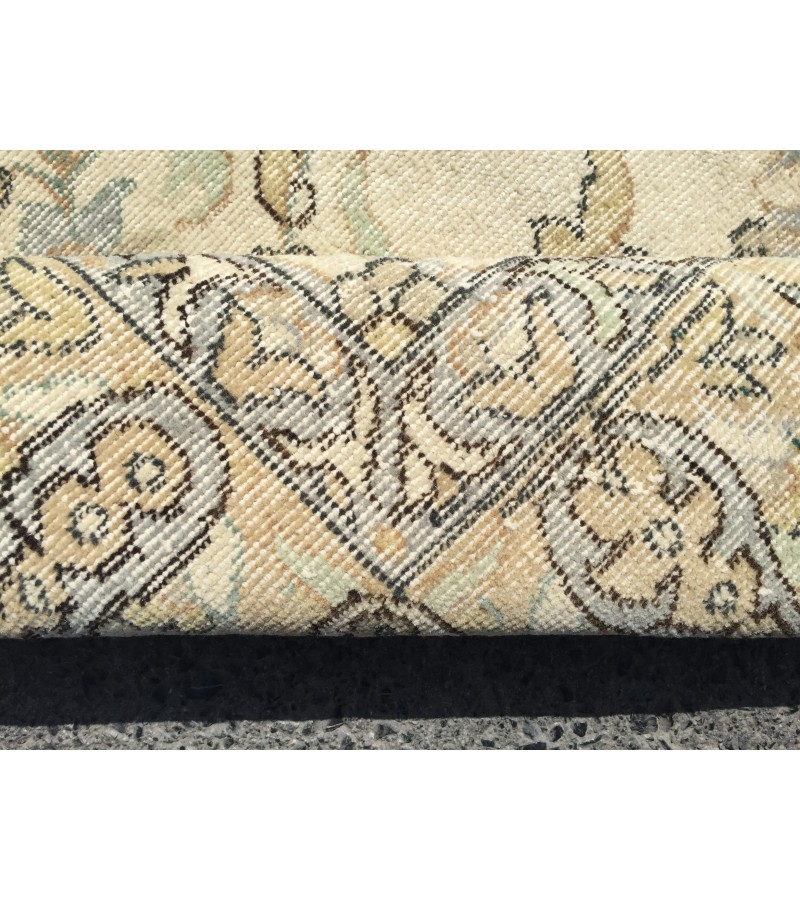 7x10 bed plan rug, Turkish handmade rug, 6'9 X 10'4 retro rug