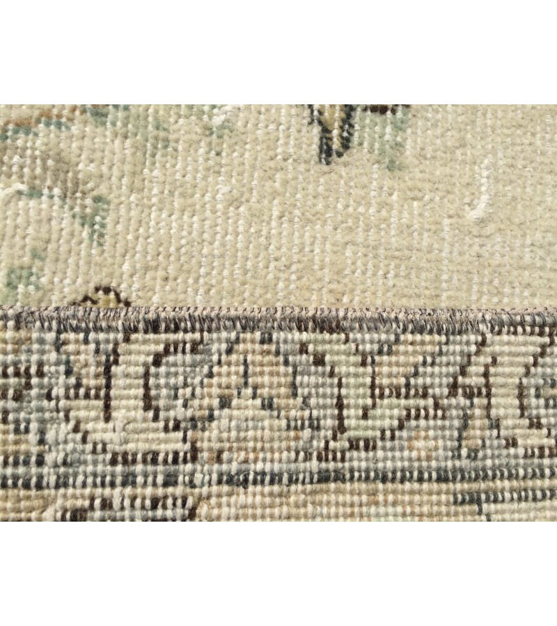 7x10 bed plan rug, Turkish handmade rug, 6'9 X 10'4 retro rug