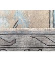 7x8 hand knotted office rug, geometric rug, kitchen rug, 6'7 X 8'5 Handmade rug