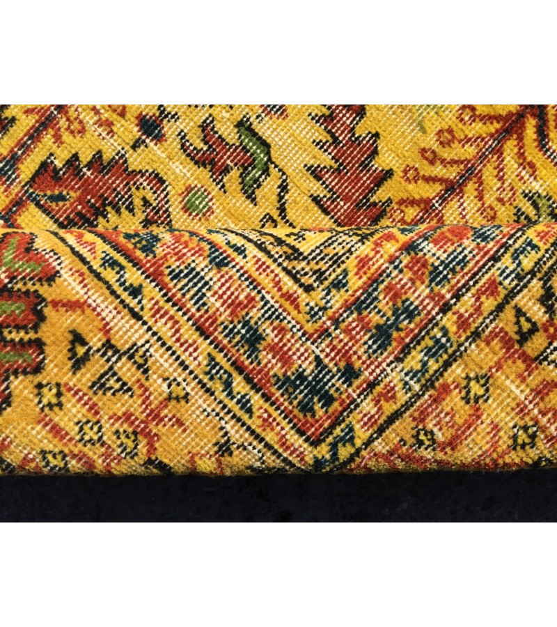 Farmhouse rug 5x8 Hand knotted rug, Distressed rug ,Turkish wool rug 4'9 x 8'4 Neutral Bohemian rug, Oversize rug