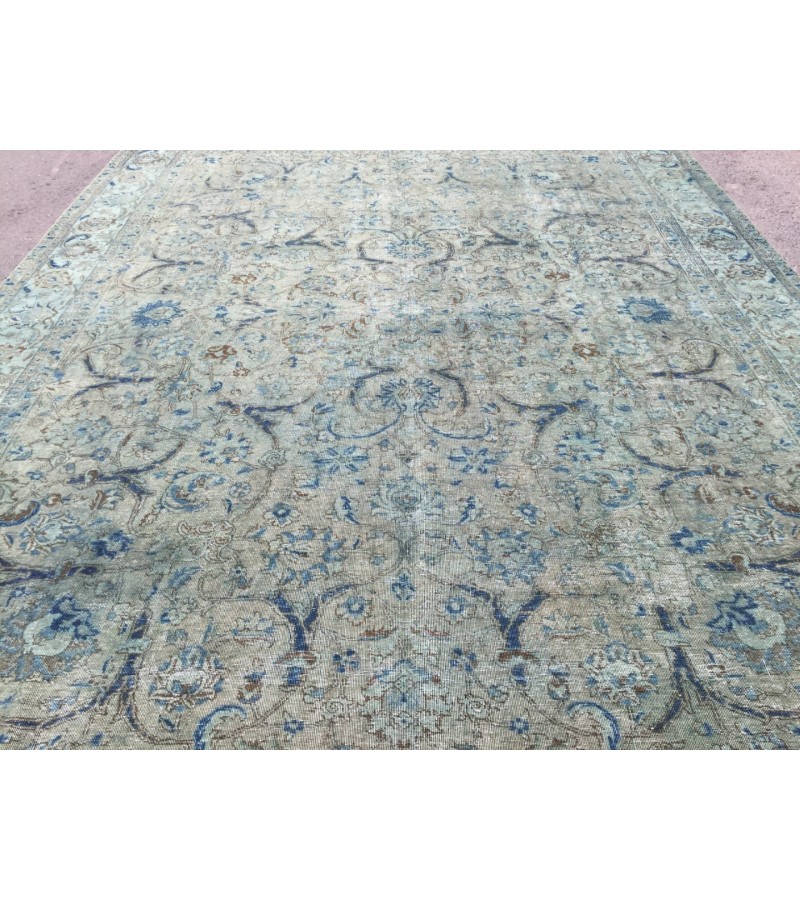 10x13 hand woven rug, woven rug, area rug, rug for living room, 9'10 X 13'1 retro rug