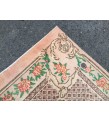 7x11 floral Handmade Area rug , Vintage Rug , 6'10 X 10'9 Farmhouse Retro rug ,beige green Nomadic rug