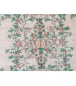 7x11 floral Handmade Area rug , Vintage Rug , 6'10 X 10'9 Farmhouse Retro rug ,beige green Nomadic rug