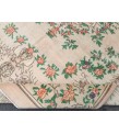7x11 floral Handmade Area rug , Vintage Rug , 6'10 X 10'9 Farmhouse Retro rug ,beige green Nomadic rug