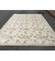 8x11 floral handmade rug, retro living room rug, 8'1 X 11'1 Handmade rug