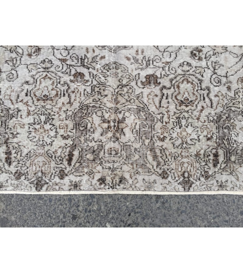 7x11 vintage dining room rug, area rug, 6'9 X 10'9 Turkish living room rug
