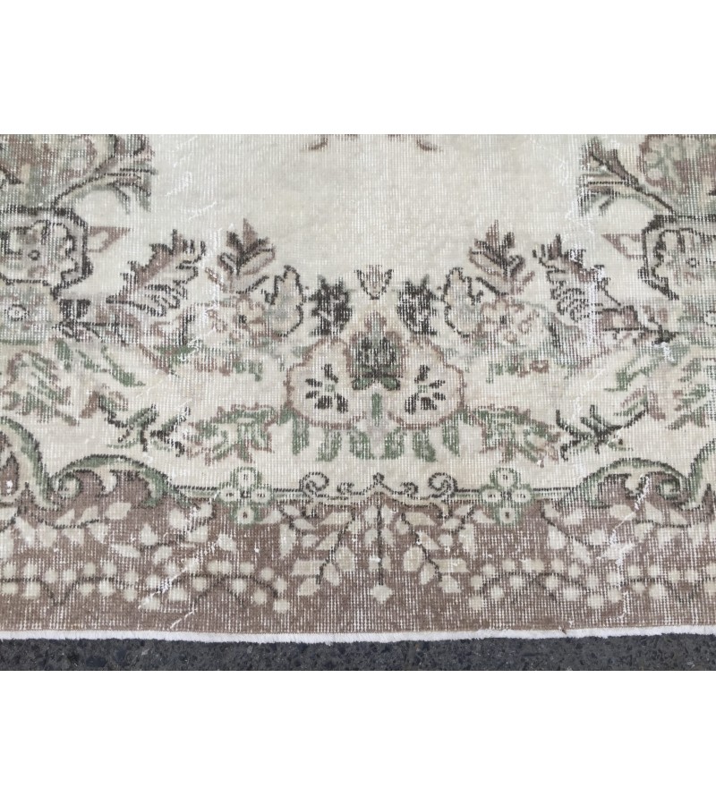 5x9 hand knotted rug, rustic area rug, rug for living room, 5'5 X 9' bedroom Rug