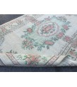 6x9 floral area rug, pastel green rug, Rugs For living room , 6'2 X 9'5 Handmade vintage rug