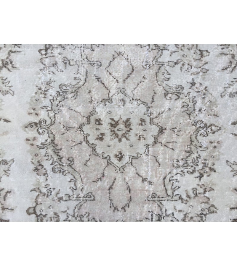 7x9 rustic Turkish rug, bedroom rug, Hand knotted Rug , Wool Rug, 6'7 X 9'2 retro rug