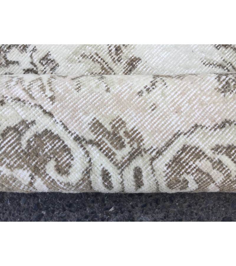 7x9 rustic Turkish rug, bedroom rug, Hand knotted Rug , Wool Rug, 6'7 X 9'2 retro rug