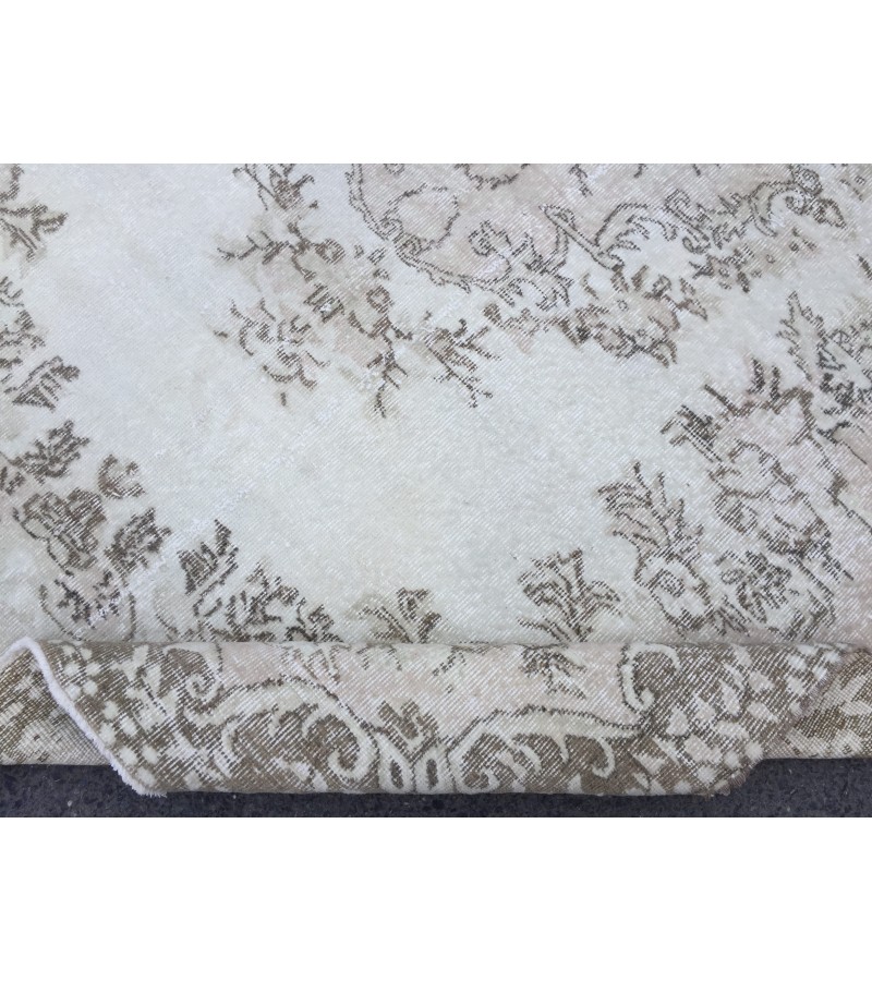 7x9 rustic Turkish rug, bedroom rug, Hand knotted Rug , Wool Rug, 6'7 X 9'2 retro rug