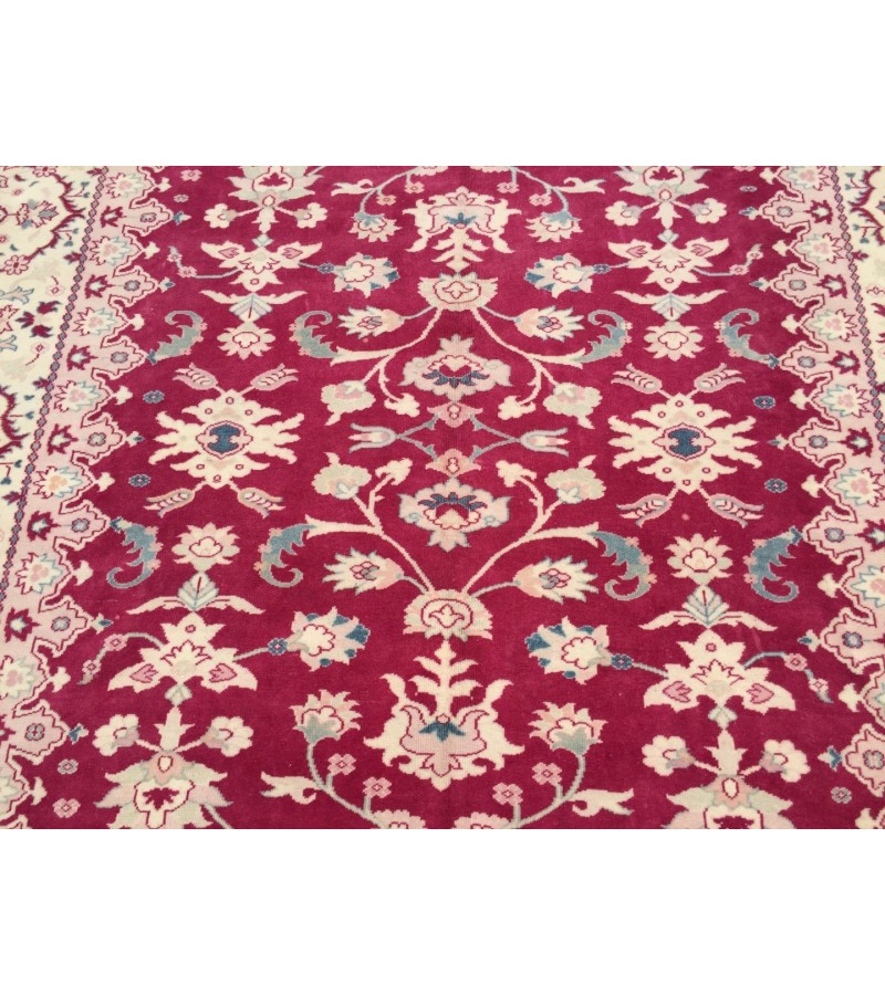 7x9 antique hand woven rug , Authentic Fine rug from 80s , 6'11 X 9'2 Living room rug , red rugs