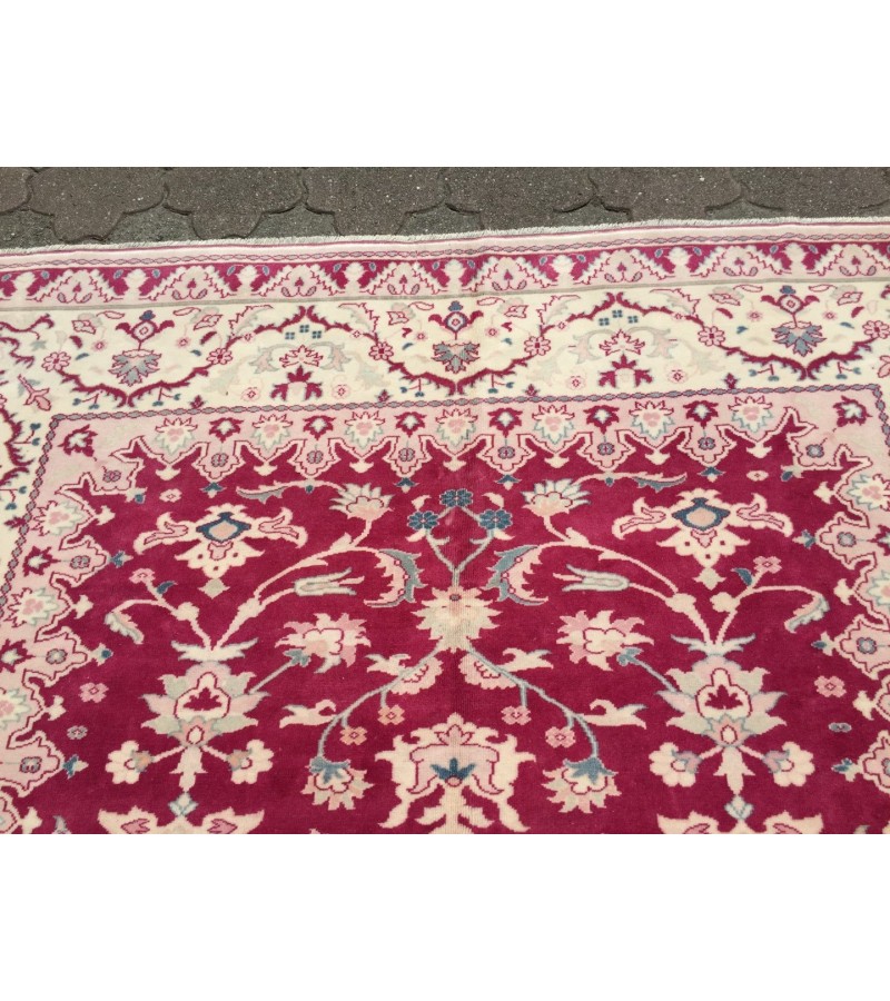 7x9 antique hand woven rug , Authentic Fine rug from 80s , 6'11 X 9'2 Living room rug , red rugs