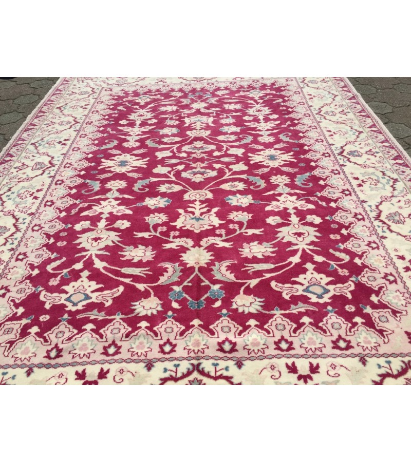 7x9 antique hand woven rug , Authentic Fine rug from 80s , 6'11 X 9'2 Living room rug , red rugs