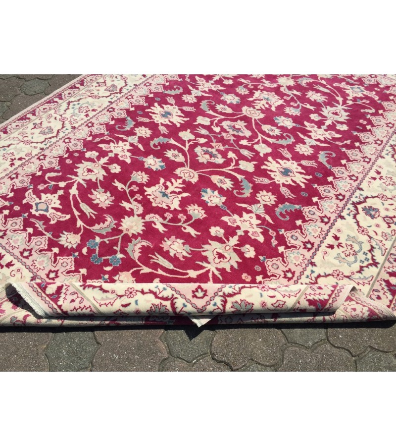 7x9 antique hand woven rug , Authentic Fine rug from 80s , 6'11 X 9'2 Living room rug , red rugs