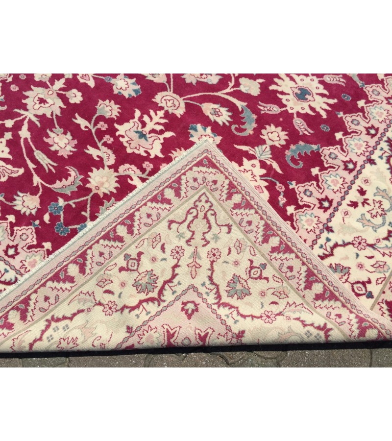 7x9 antique hand woven rug , Authentic Fine rug from 80s , 6'11 X 9'2 Living room rug , red rugs