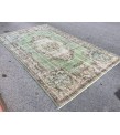 6x10 green gray bedroom rug, Vintage turkish rug , Living room rug , 6'5 X 10' boho Rug