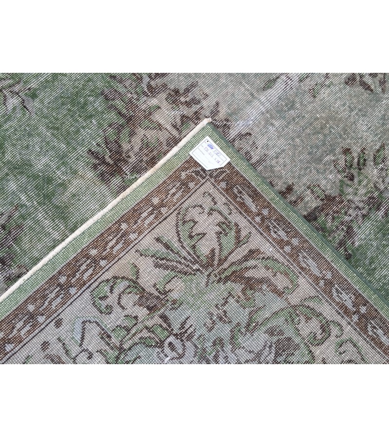 6x10 green gray bedroom rug, Vintage turkish rug , Living room rug , 6'5 X 10' boho Rug