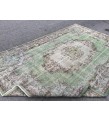 6x10 green gray bedroom rug, Vintage turkish rug , Living room rug , 6'5 X 10' boho Rug