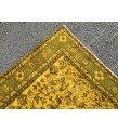 8x10 Wool Yellow Green Oushak Rug , 7x10 Handmade Area rug , 6'11 x 10'1 Turkish Rug