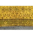 8x10 Wool Yellow Green Oushak Rug , 7x10 Handmade Area rug , 6'11 x 10'1 Turkish Rug