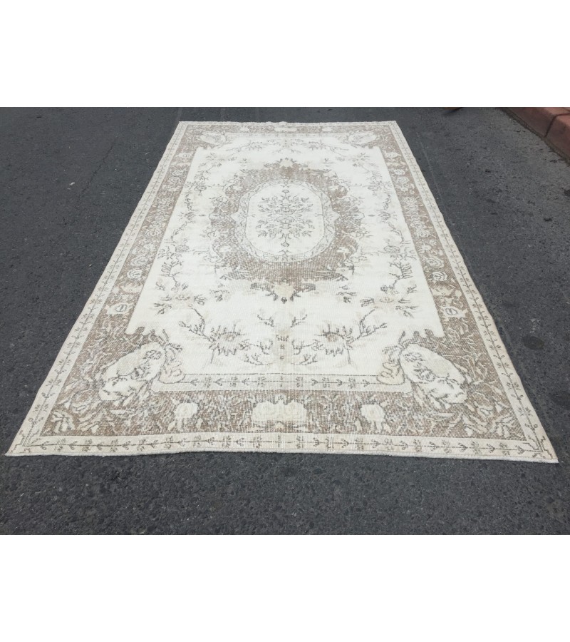 5x10 woven dining room rug, Turkish rug, Oriental rug, 5'4 X 9'6 Handmade rug