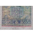 3x11 rustic corridor rug, geometric runner , 3'5 X 10'11 faded kitchen runner