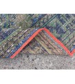 3x11 rustic corridor rug, geometric runner , 3'5 X 10'11 faded kitchen runner