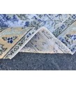 4x6 distressed Turkish rug , bedroom rug, 4' X 6'2 Blue Beige Handmade vintage rug